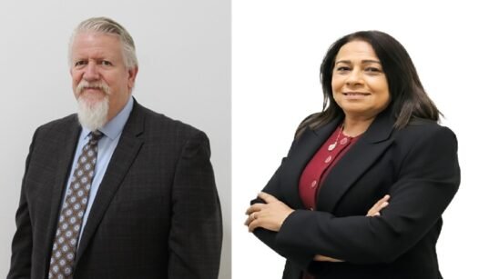 (From left) Dr Craig Cook and Sonal Chatrath